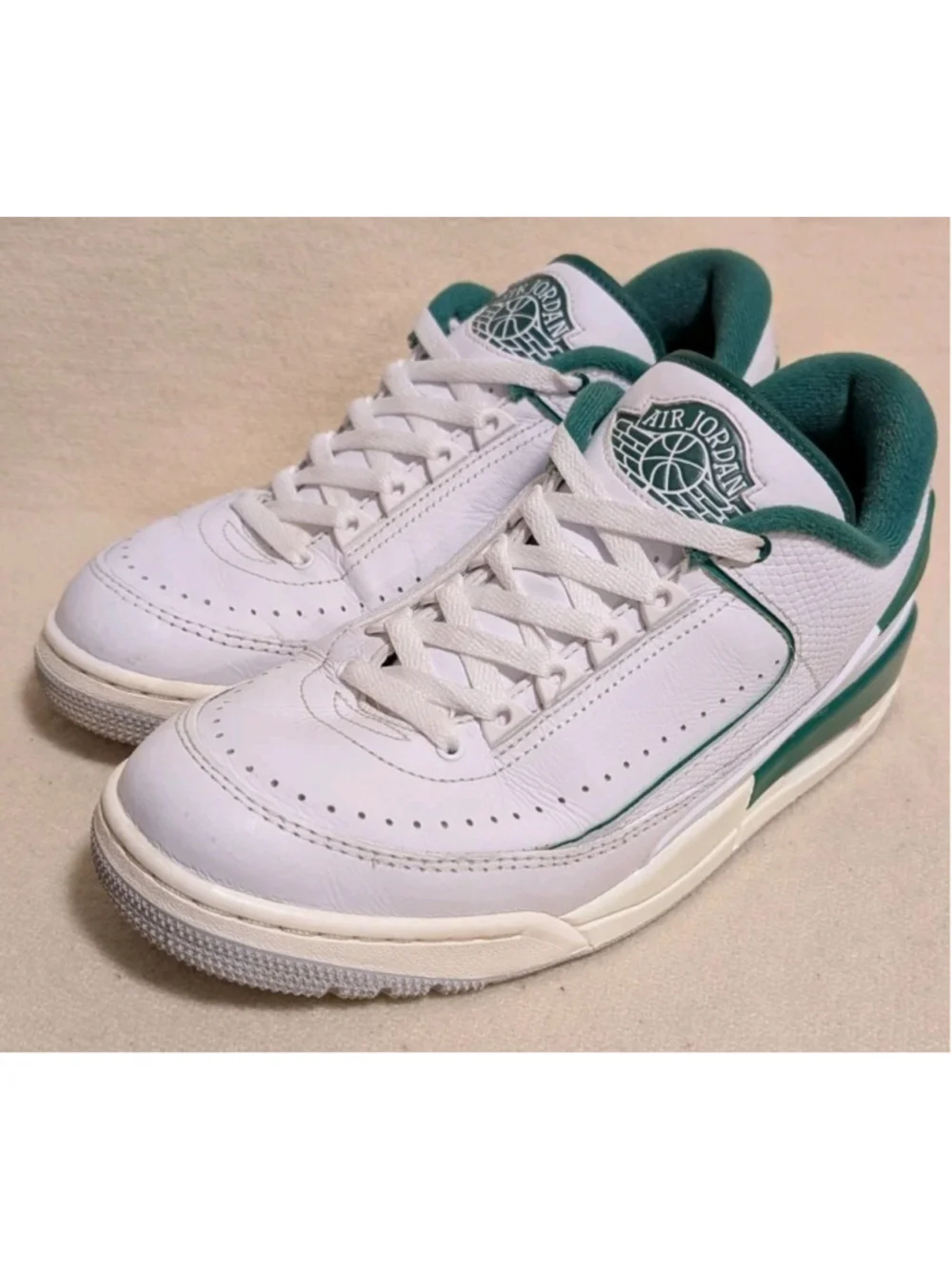 Nike Air Jordan 2/3 Low White Pine Green US Men's Size 10 F105